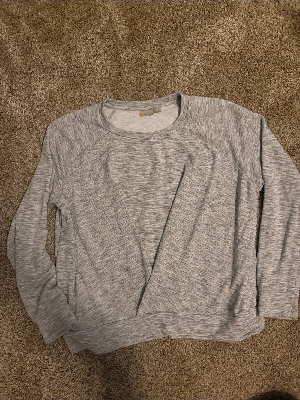 Zella Light Gray Crew Neck Pullover
